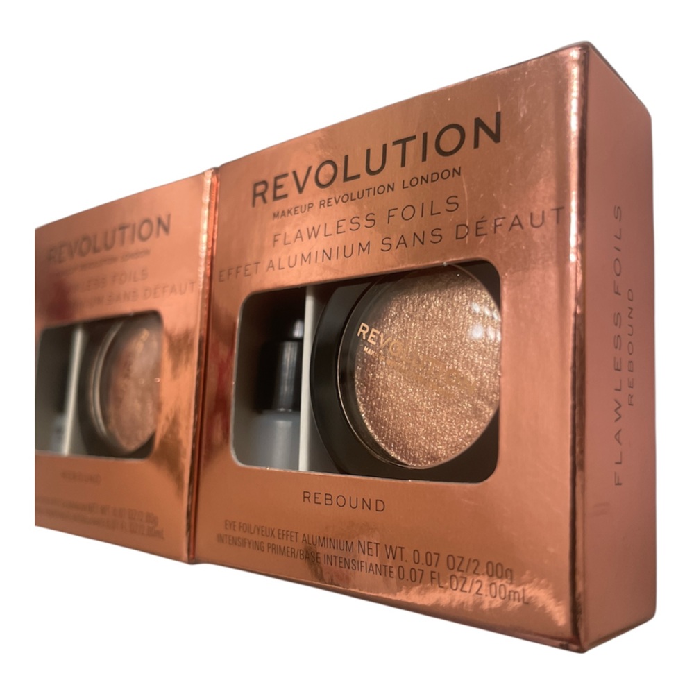 Revolution Flawless Foils Eyeshadow Set of 2 -Rebound